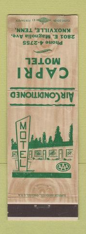Matchbook Cover - Capri Motel Knoxville TN