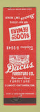 Matchbook Cover - Dacus Furniture Chattanooga TN WORN