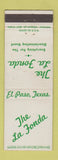 Matchbook Cover - The La Fonda El Paso TX