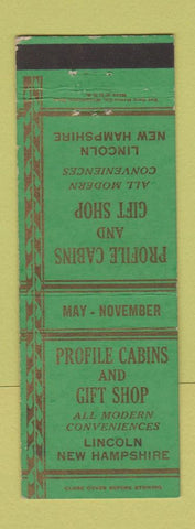 Matchbook Cover - Profile Cabins Gift Shop Lincoln NH