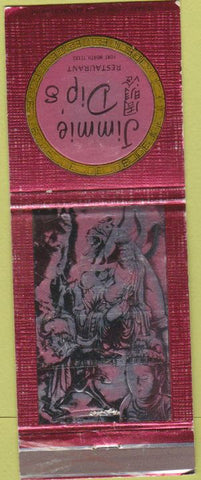 Matchbook Cover - Jimmie Dip's Restaurant Fort Worth TX