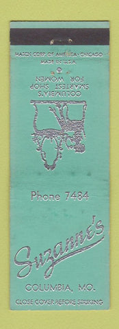 Matchbook Cover - Suzanne's Columbia MO Women's Clothes WEAR