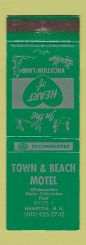 Matchbook Cover - Towne & Beach Motel Hampton NH