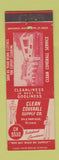 Matchbook Cover - Clean Coverall Supply work clothes St Louis MO