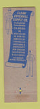 Matchbook Cover - Clean Coverall Supply work clothes St Louis MO