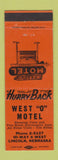 Matchbook Cover - West O Motel Lincoln NE