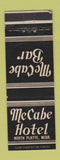 Matchbook Cover - McCabe Hotel North Platte NE WEAR