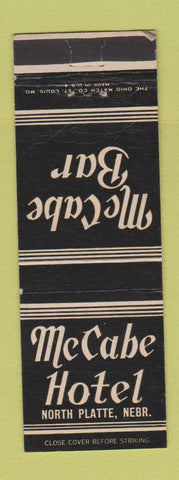 Matchbook Cover - McCabe Hotel North Platte NE WEAR