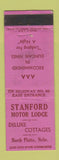 Matchbook Cover - Stanford Motor Lodge North Platte NE WEAR