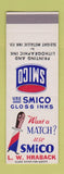 Matchbook Cover - Smico Gloss Inks  SAMPLE