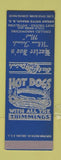 Matchbook Cover - Hharlee Joe's Restaurant Ocean Drive Beach SC Hot Dogs SAMPLE