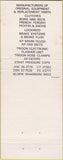 Matchbook Cover - Borg Beck Auto Parts Durban