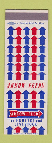 Matchbook Cover - Arrow Feeds Livestock Poultry SAMPLE