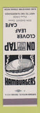 Matchbook Cover - Clever Leaf Cafe Don Gassiot SAMPLE
