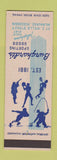 Matchbook Cover - Burghardt's Sporting Goods Milwaukee WI football SAMPLE