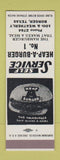 Matchbook Cover - Heap a Burger Hamburgers Borger TX low phone # SAMPLE