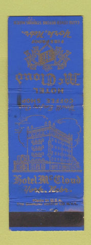 Matchbook Cover - Hotel McCloud York NE WEAR