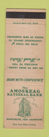 Matchbook Cover - Amoskeag National Bank Manchester NH