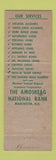 Matchbook Cover - Amoskeag National Bank Manchester NH