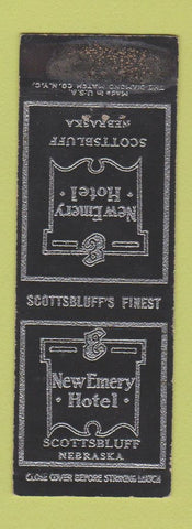 Matchbook Cover - New Emery Hotel Scottsbluff NE WORN