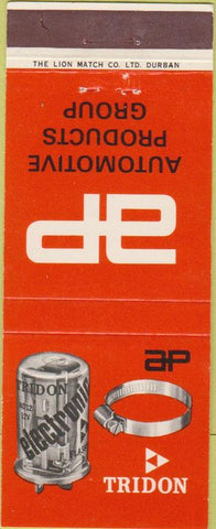 Matchbook Cover - AP Auto Products Durban