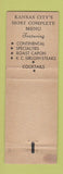 Matchbook Cover - Bretton's Restaurant Kansas City MO POOR