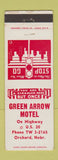 Matchbook Cover - Green Arrow Motel Orchard NE