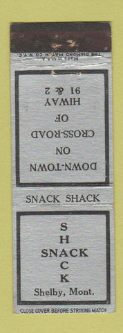 Matchbook Cover - Snack Shack Shelby MT WEAR