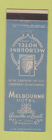 Matchbook Cover - Melbourne Hotel St Louis MO WEAR