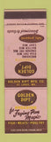 Matchbook Cover - Golden Dipt Breading St Louis MO