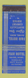 Matchbook Cover - Fair Hotel Havre MT