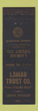 Matchbook Cover - Lamar Trust Bank Lamar MO