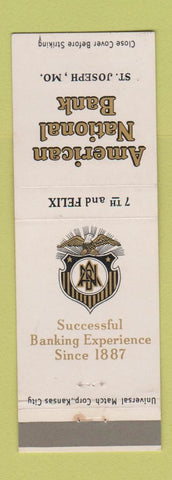 Matchbook Cover - American National Bank St Joseph MO