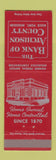 Matchbook Cover - Bank of Atchison County Rock Port MO