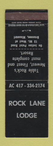 Matchbook Cover - Rock Lane Lodge Branson MO
