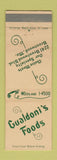 Matchbook Cover - Gualdoni's Foods Brentwood MO