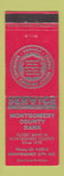 Matchbook Cover - Montgomery County Bank Montgomery City MO