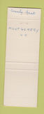 Matchbook Cover - Montgomery County Bank Montgomery City MO