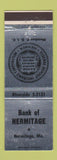 Matchbook Cover - Bank of Hermitage MO
