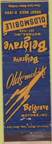 Matchbook Cover - Belgrave Oldsmobile Great Neck LI NY