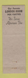 Matchbook Cover - Fernald Hackett's Restaurant Rochester NH