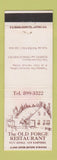 Matchbook Cover - Old Forge Restaurant West Rindge NH DD Bean