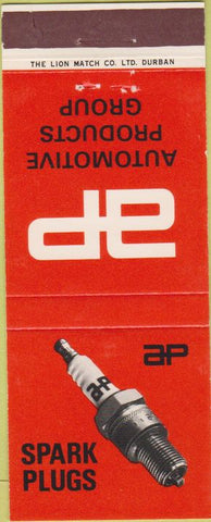 Matchbook Cover - AP Auto Products Durban Spark Plugs