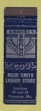 Matchbook Cover - Mack Smith Liquor Store Drugs Mameron MO WEAR
