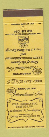 Matchbook Cover - Executive International Inn Bridgeton MO