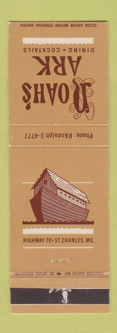 Matchbook Cover - Noah's Ark Restaurant St Charles MO