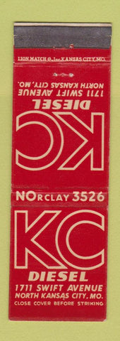 Matchbook Cover - KC Diesel North Kansas City MO