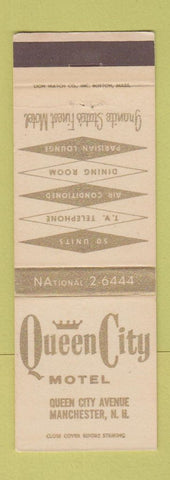 Matchbook Cover - Queen City Motel Manchester NH