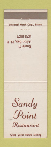Matchbook Cover - Sandy Pint Restaurant Alton Bay NH