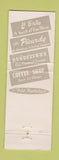 Matchbook Cover - Hotel Muehlebach Kansas City MO